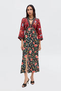 RIXO Dahlia Dress in Butterfly Mix Black