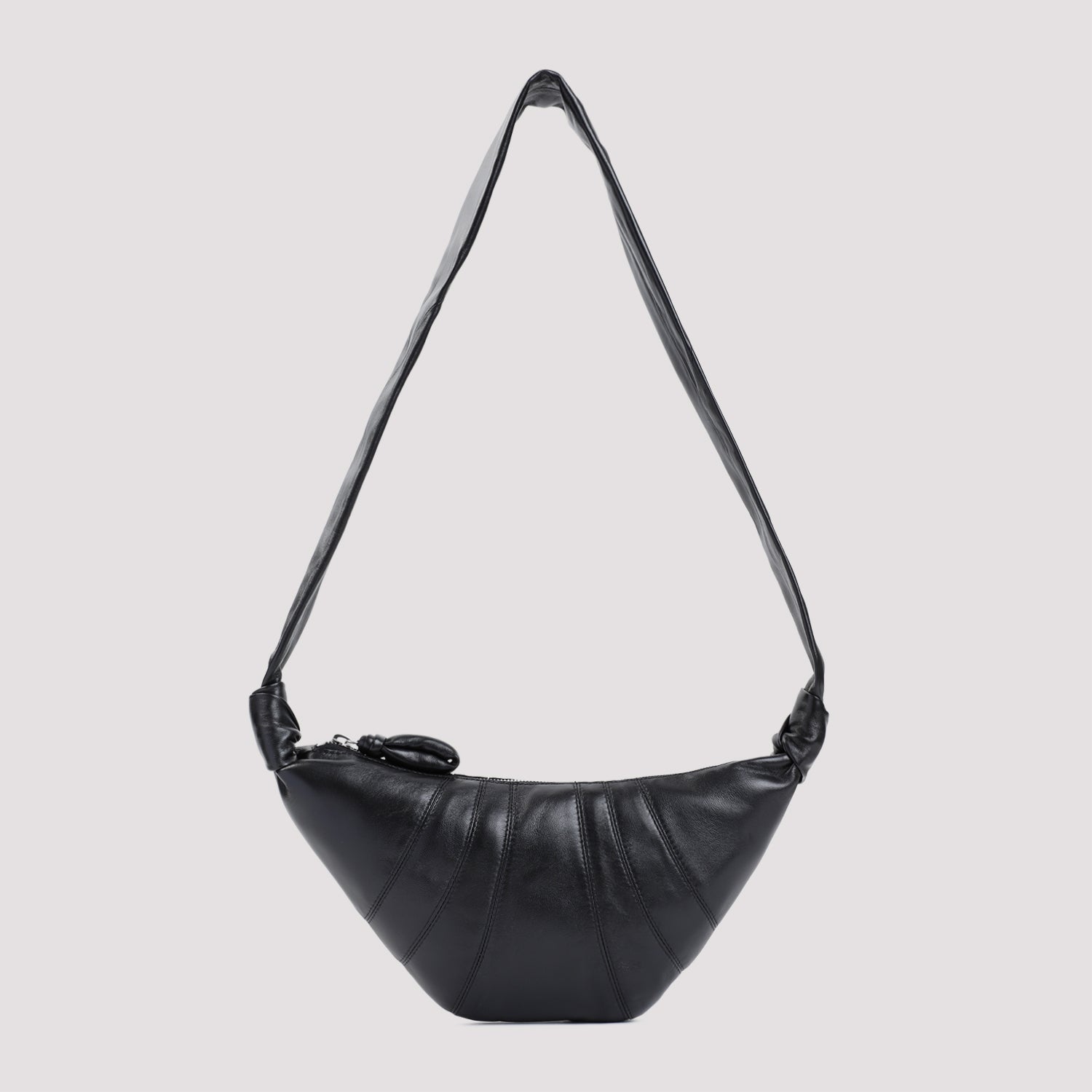 Leather Croissant Zip Bag