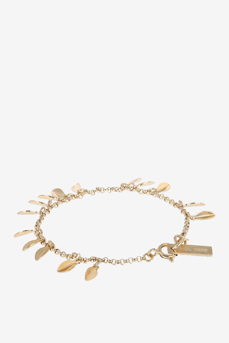Isabel Marant Metal Shiny Leaf Bracelet