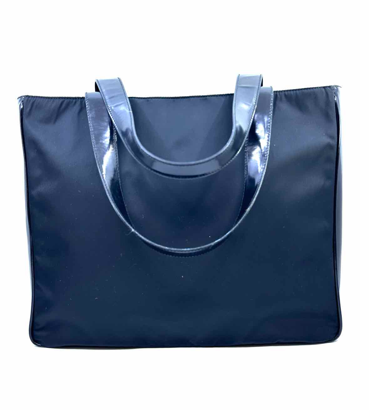 PRADA Black Nylon, patent leather Tote