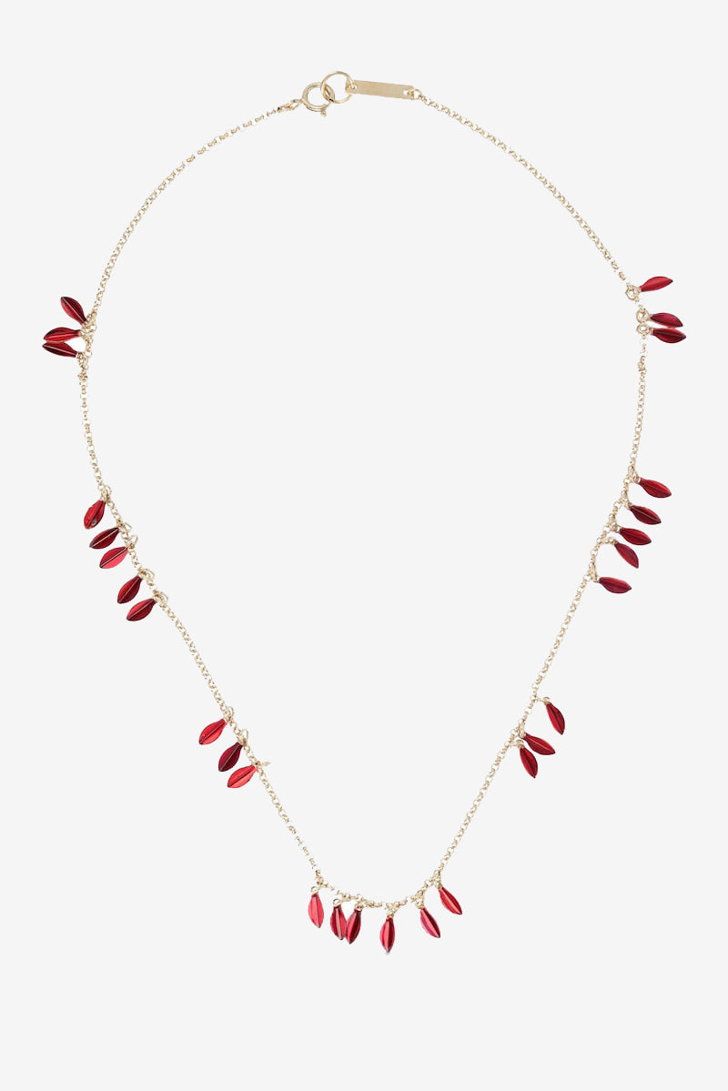 Isabel Marant Colour Shiny Leaf Necklace