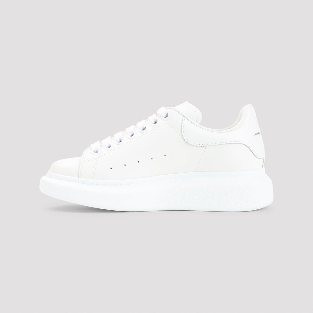 White Oversized Calf Leather Sneakers