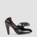 Black Oxblood Calf Leather Stopper 100 Pump