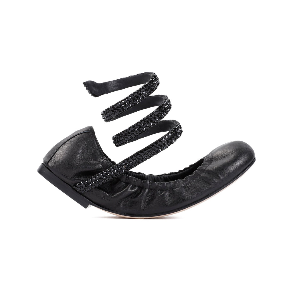 Rene Caovilla Lamb Leather Ballerinas