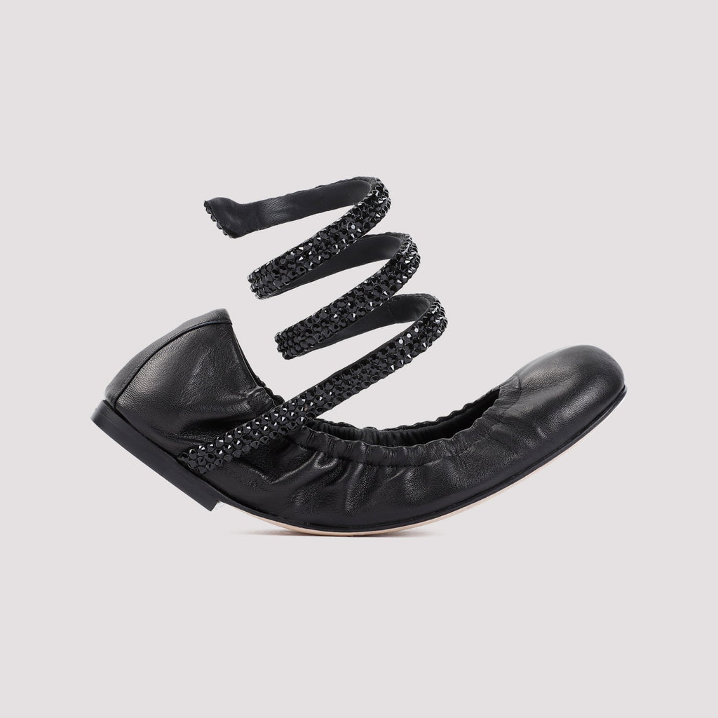 Rene Caovilla Lamb Leather Ballerinas