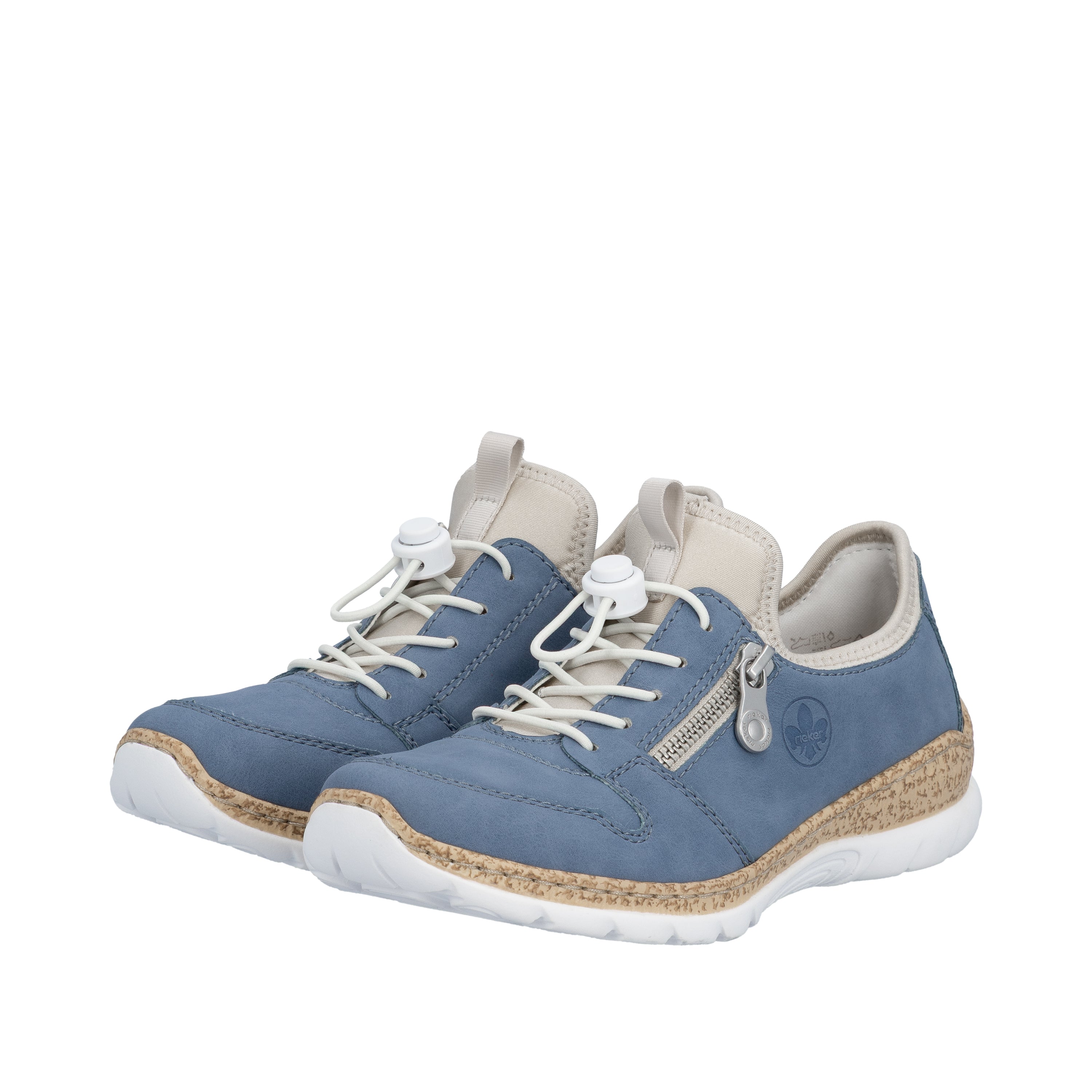 Rieker Womens Fashion Slip On Trainers | Blue