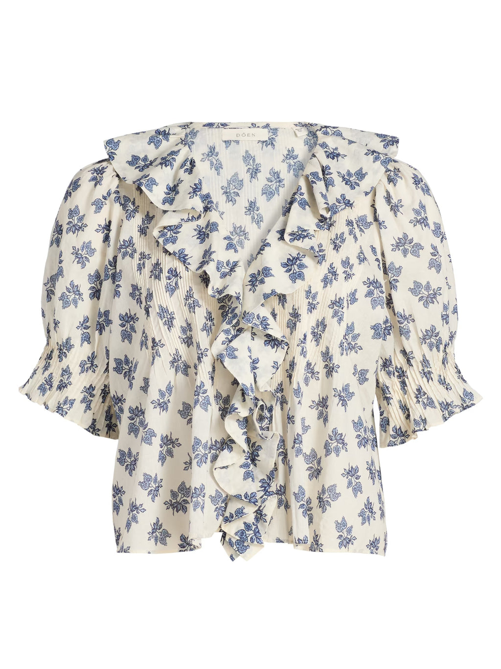 DÔEN Henri Top in Creme Pomegranate Bloom