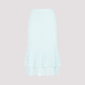 Cotton Midi Skirt