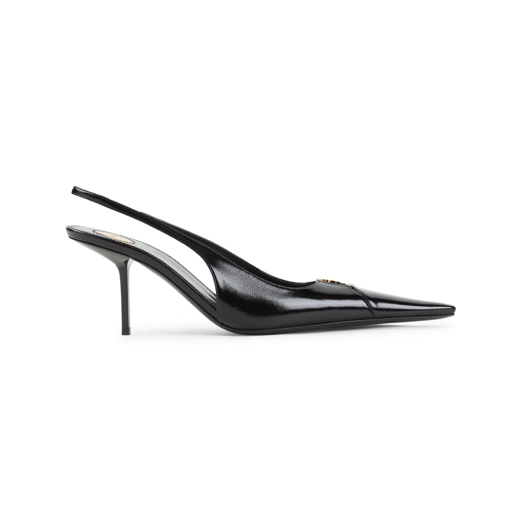 Black Babylone 75 Calf Leather Pumps