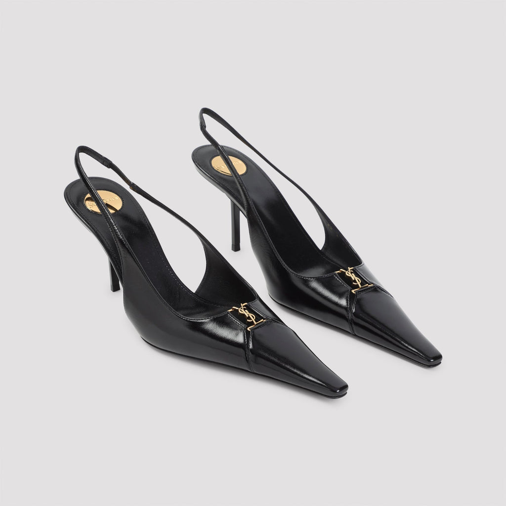 Black Babylone 75 Calf Leather Pumps