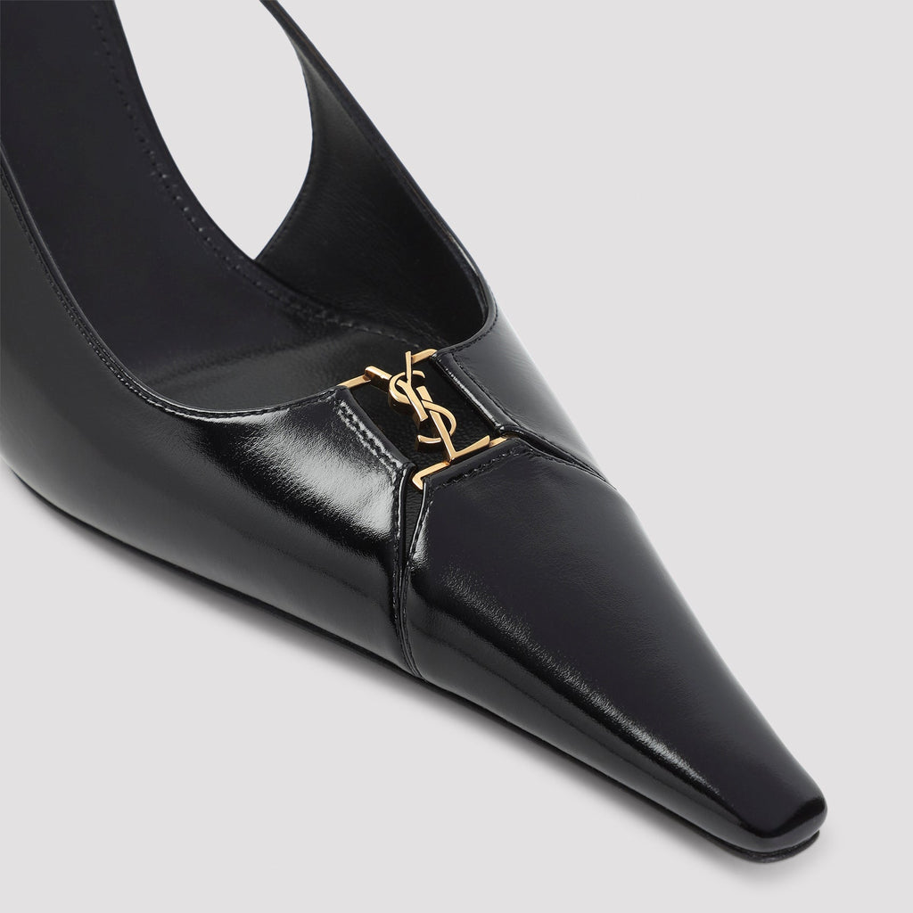 Black Babylone 75 Calf Leather Pumps