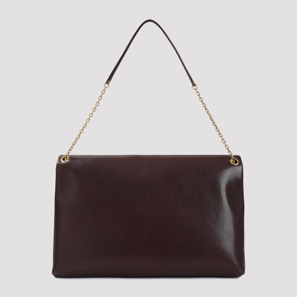 Burgundy Envelope Calf Leather Pouch