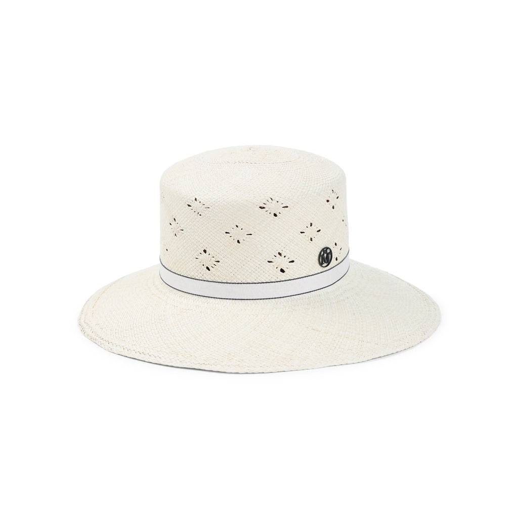 Natural White Brisa Ludi Plumethis Hat