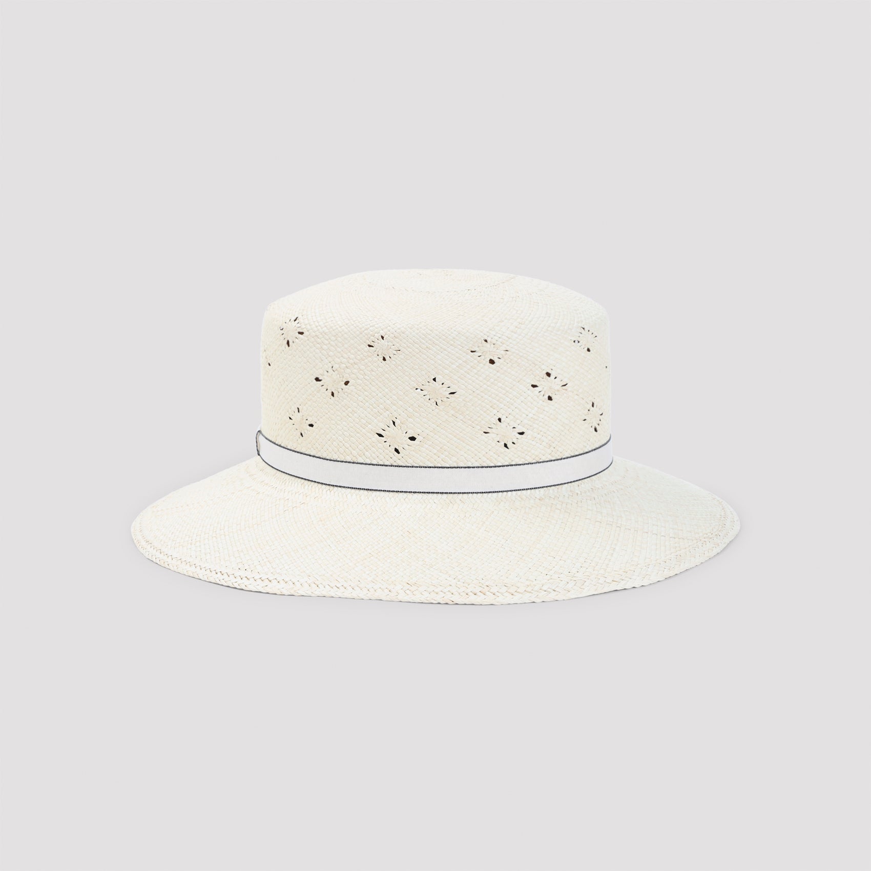 Natural White Brisa Ludi Plumethis Hat