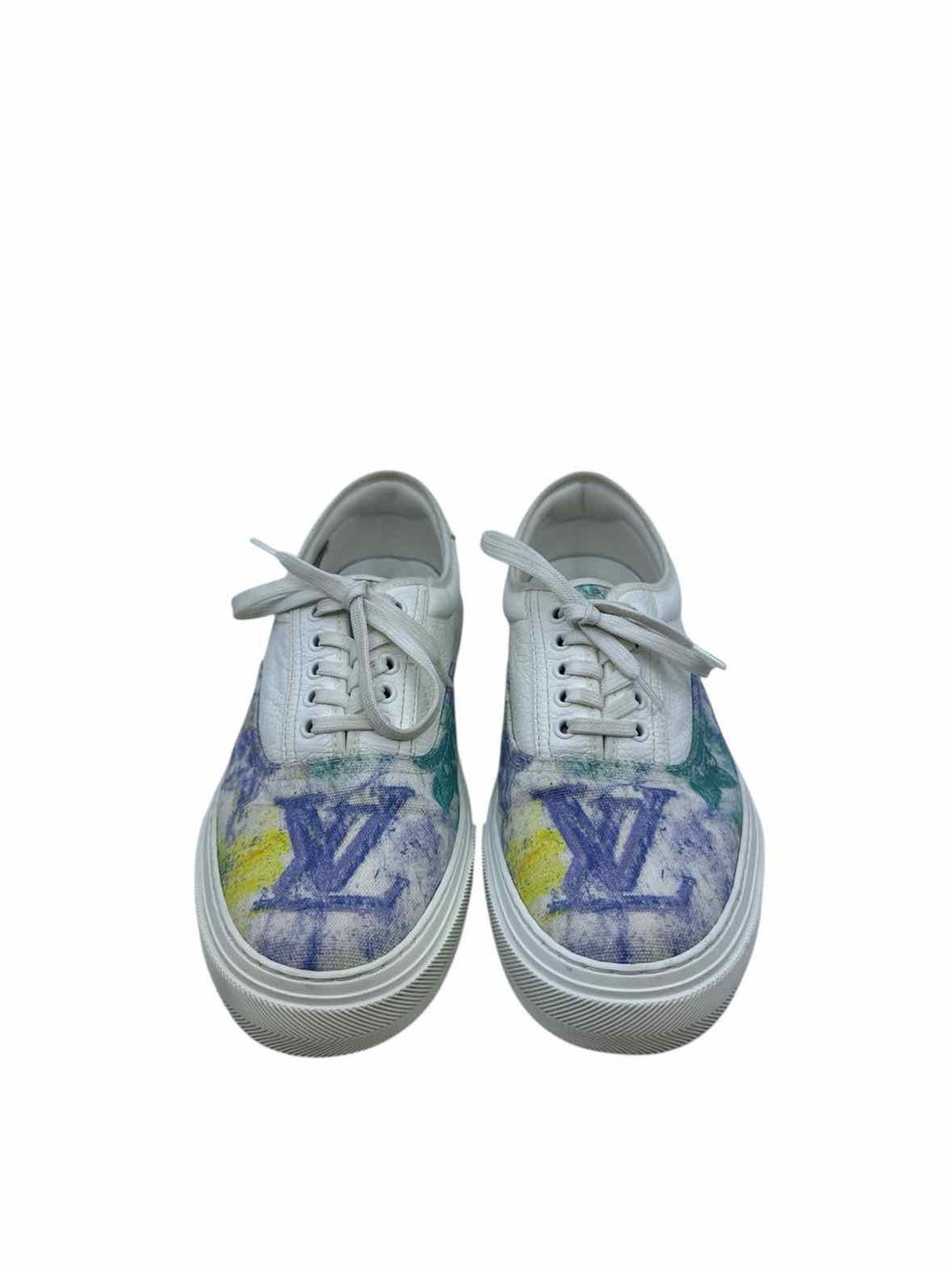 LOUIS VUITTON Size 9 White Men's Sneakers
