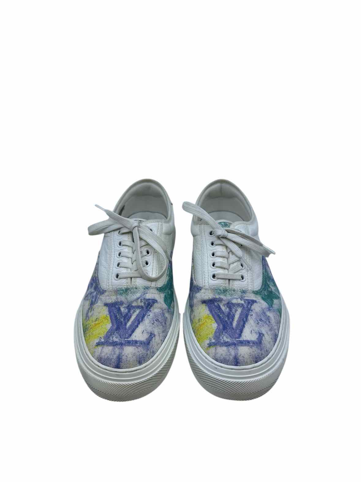 LOUIS VUITTON Size 9 White Men's Sneakers