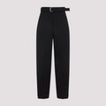 Wool Belted Trousers