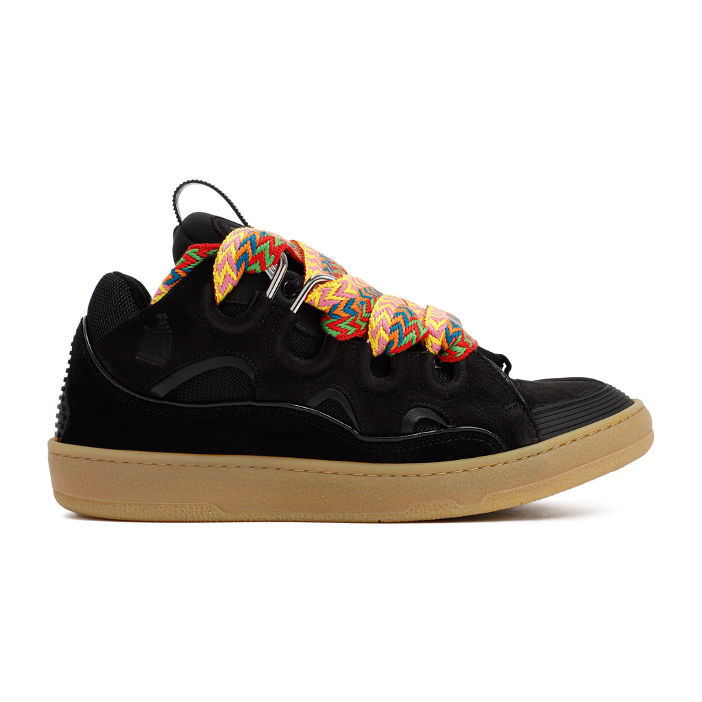 Leather Curb Sneakers