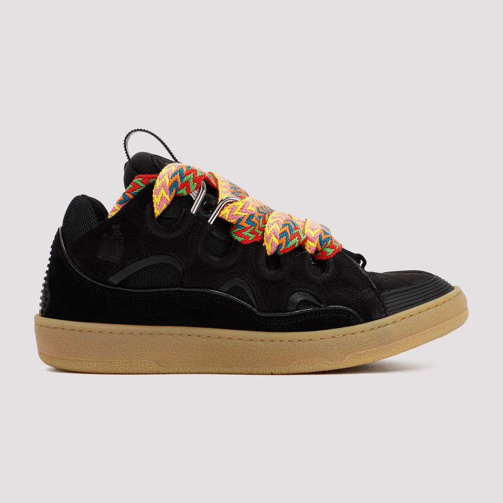 Leather Curb Sneakers