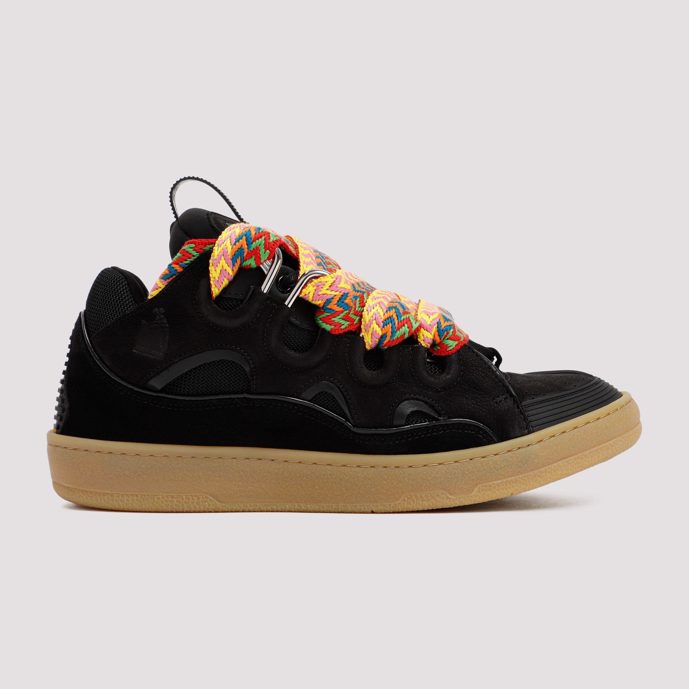 Leather Curb Sneakers