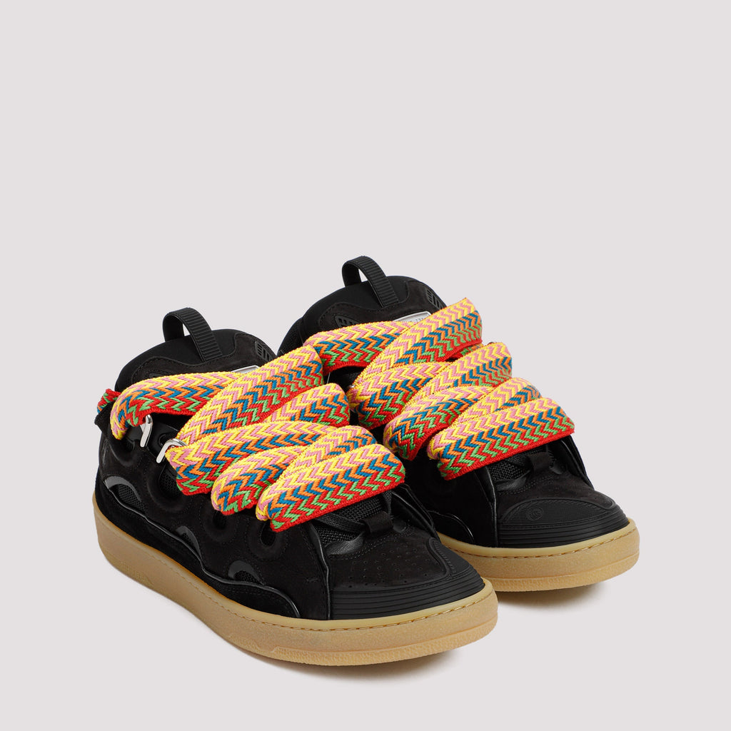 Leather Curb Sneakers