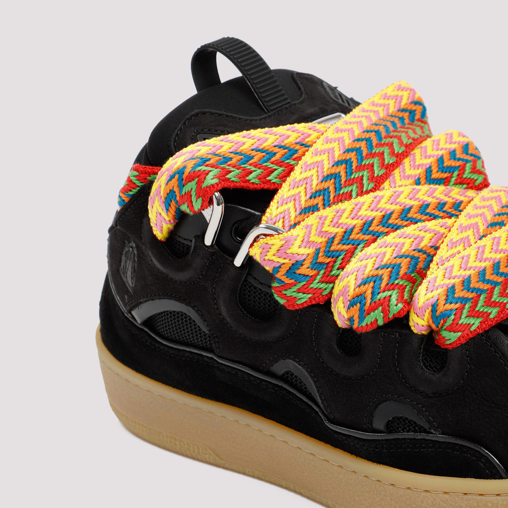 Leather Curb Sneakers