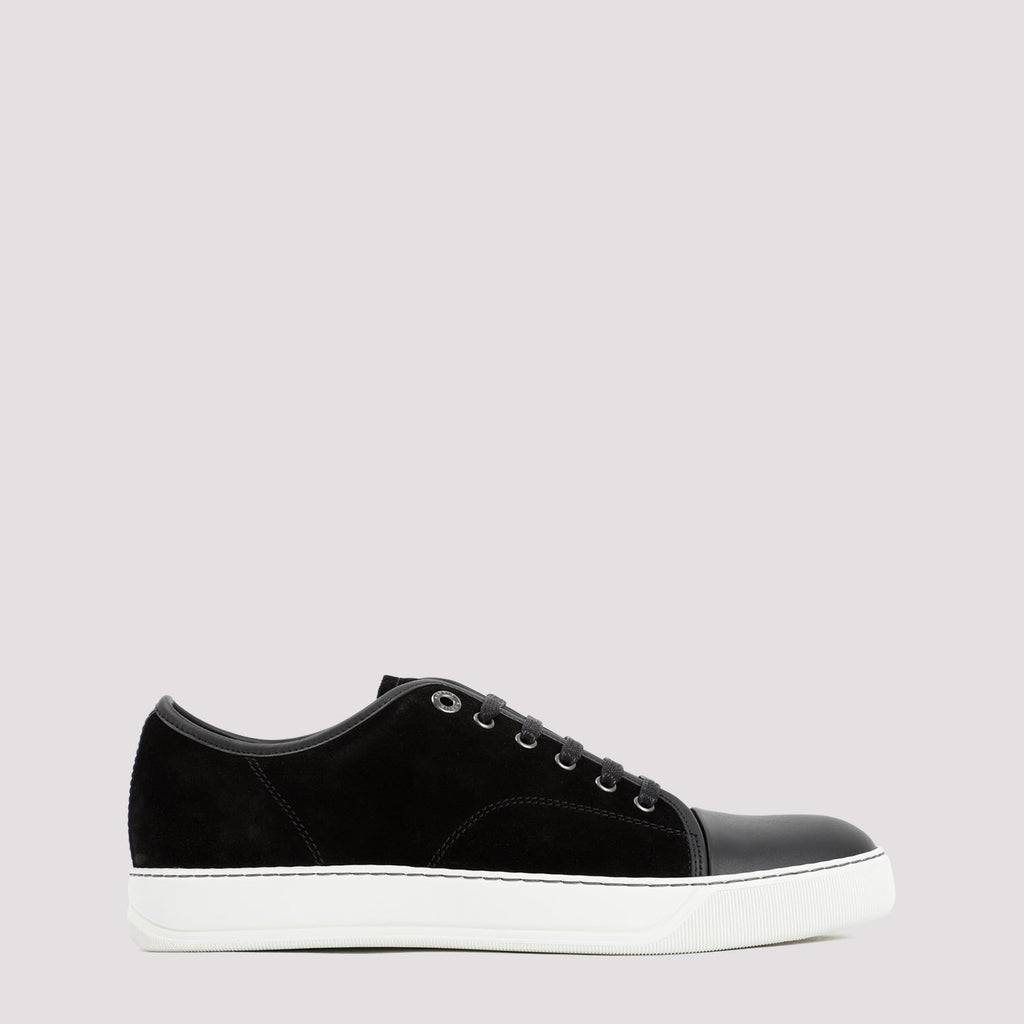 Suede And Nappa Captoe Low To Sneakers