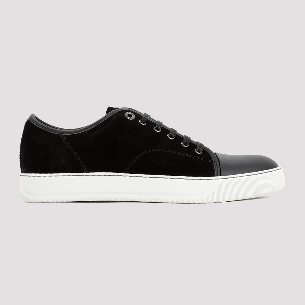 Suede And Nappa Captoe Low To Sneakers