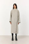 Levete Room Owa 35 Fringe Coat in Silver Grey