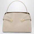 Ivory and ochre leather Hug Soft M handbag
