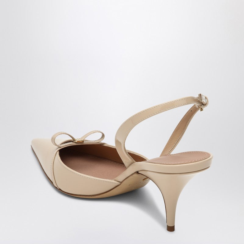 Powdery Slingback With Mini Bow