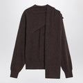 Clay mélange cashmere cardigan
