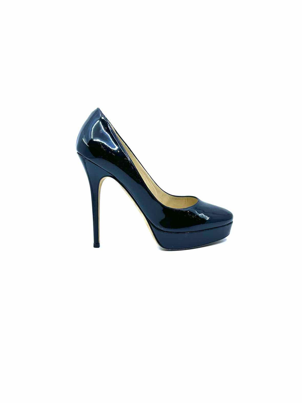JIMMY CHOO Size 9 Black Patent Leather Pumps