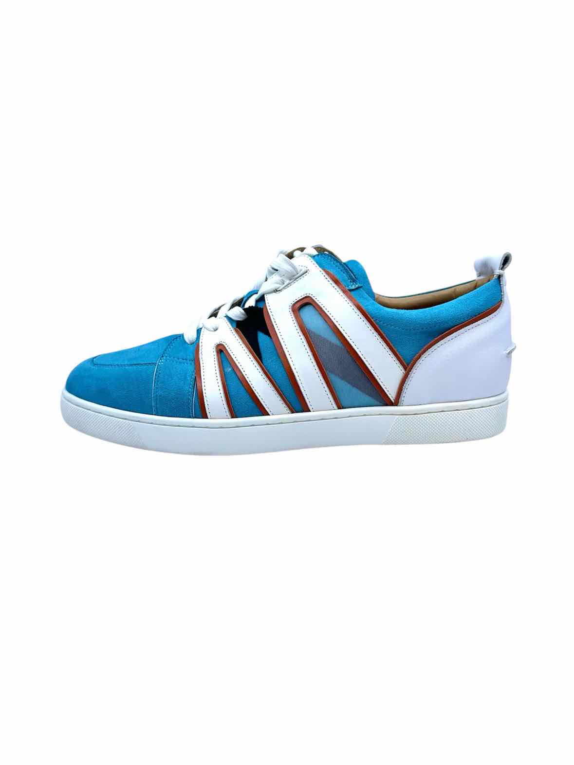 CHRISTIAN LOUBOUTIN Size 10 Blue Men's Sneakers