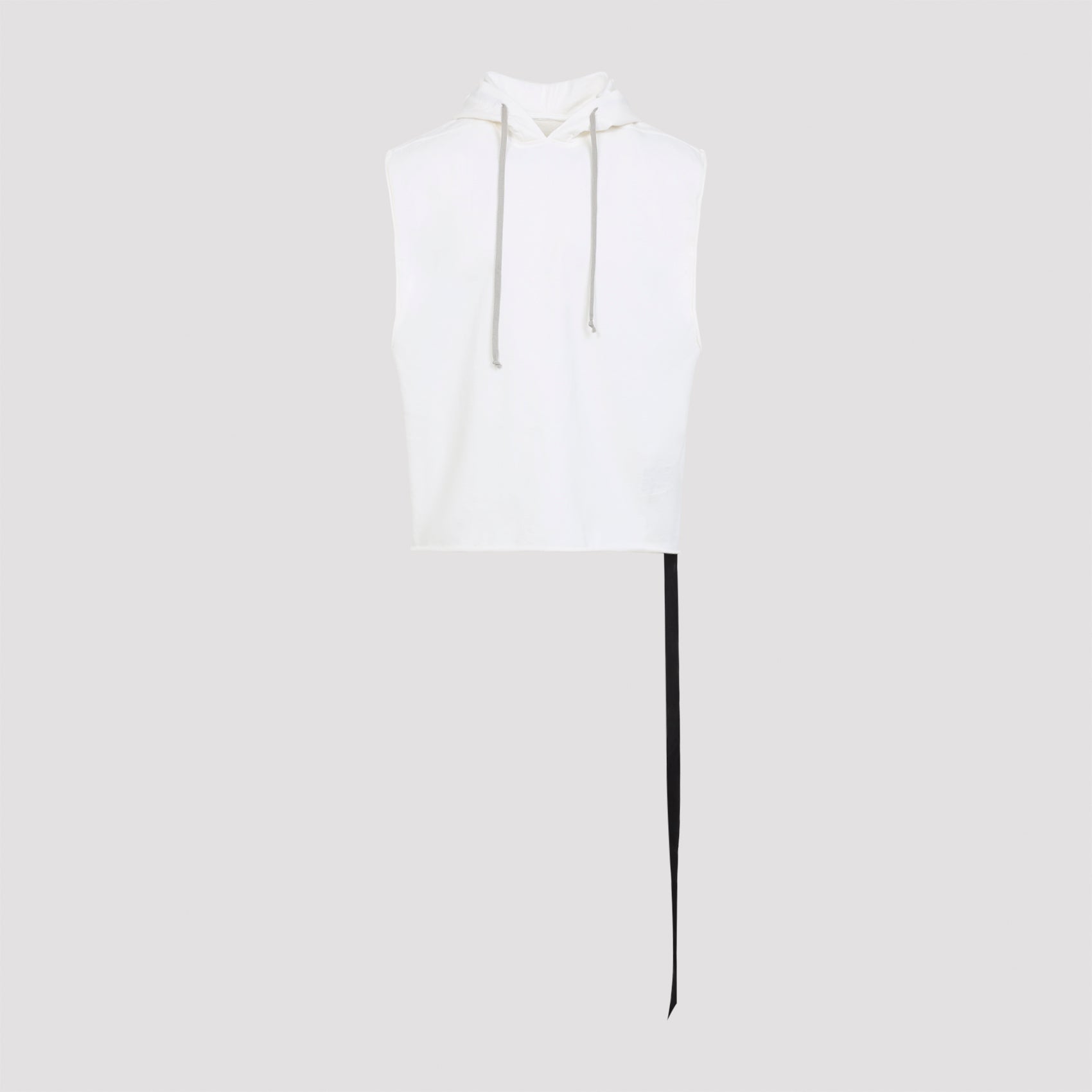 Milk White Cotton Hooded Tunic