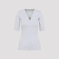 V-Neck Ribbed T-Shirt
