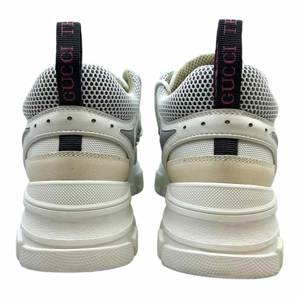 GUCCI Size 9 White, Beige Men's Sneakers