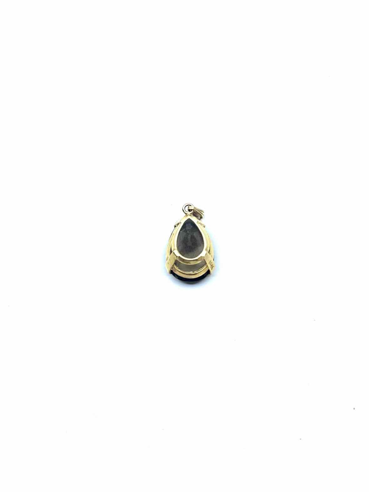 14K Smokey Quartz Pendant