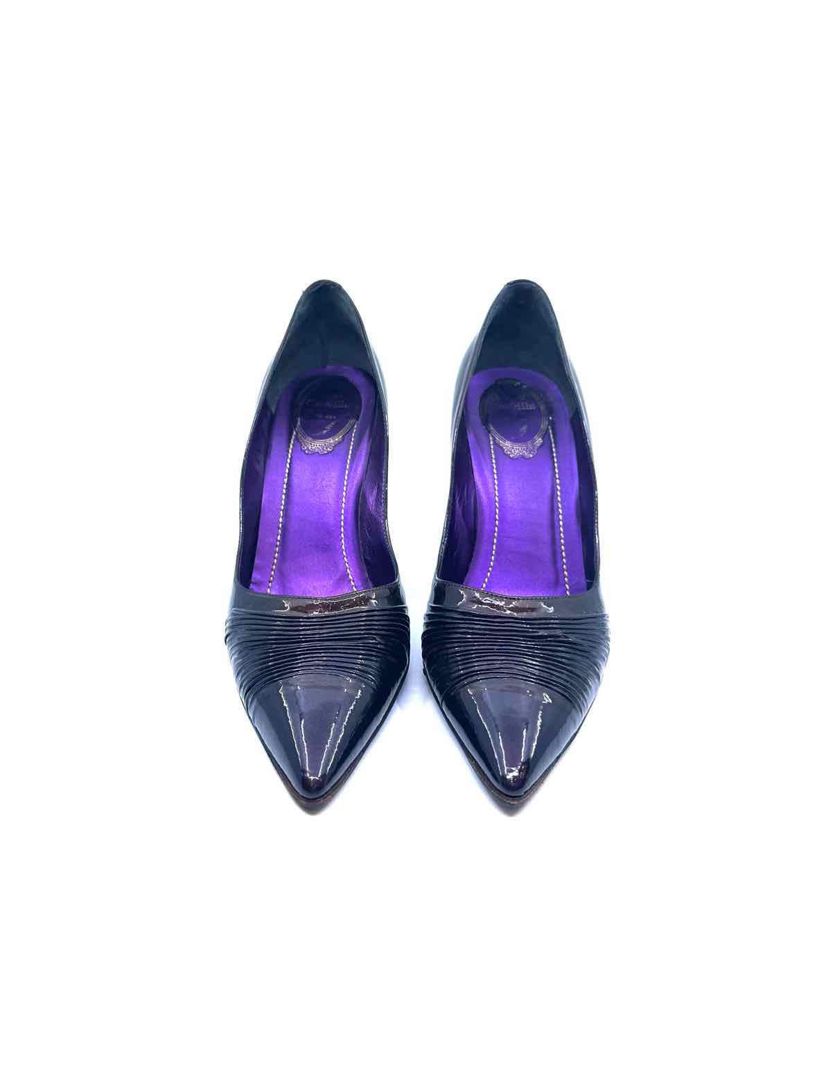 RENE CAOVILLA Size 9 Purple Patent Leather Pumps
