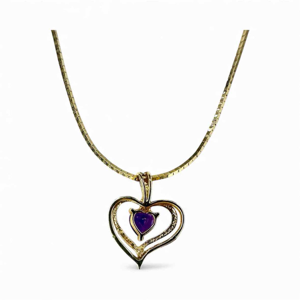 14K Amethyst Necklace