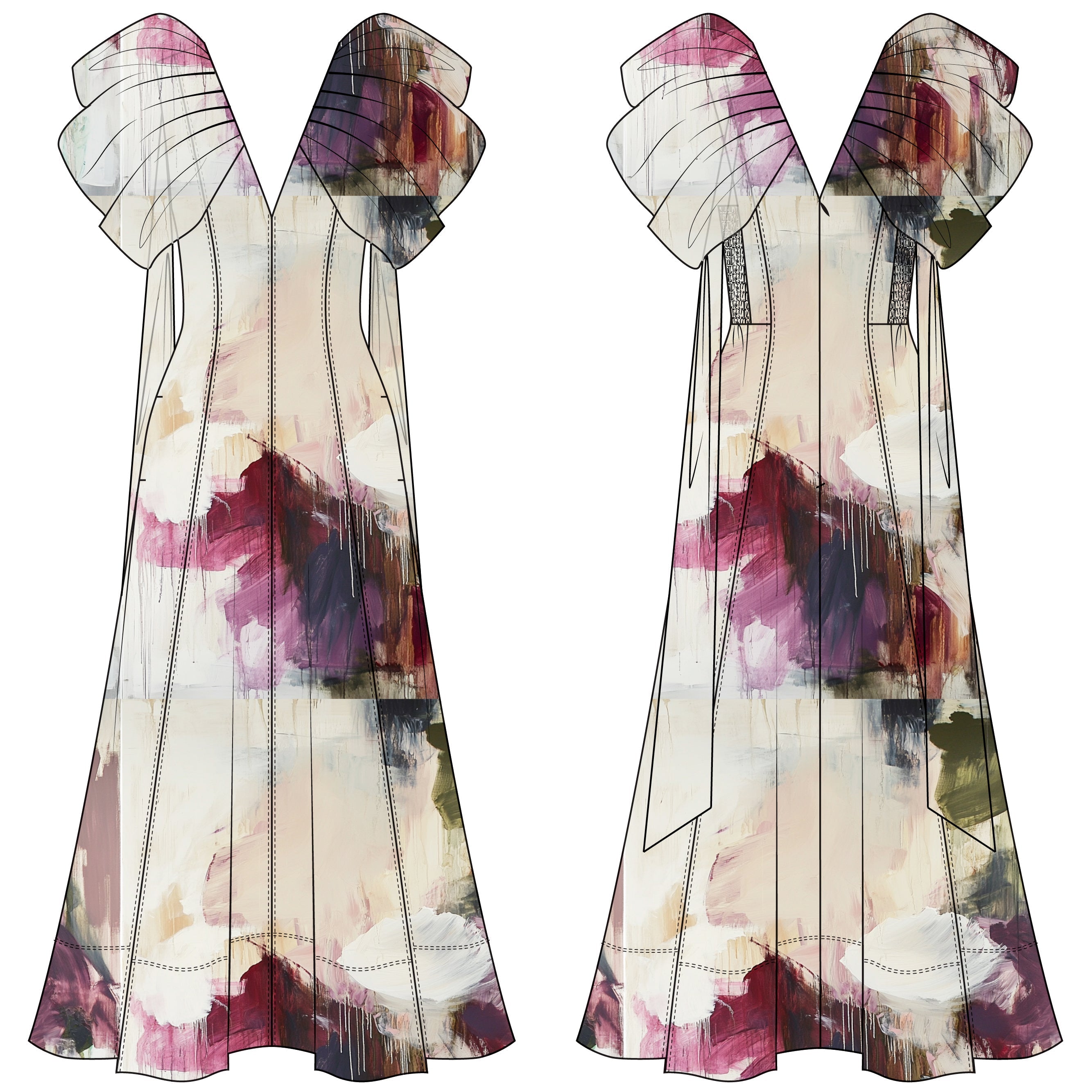 Aje Bisou Midi Dress