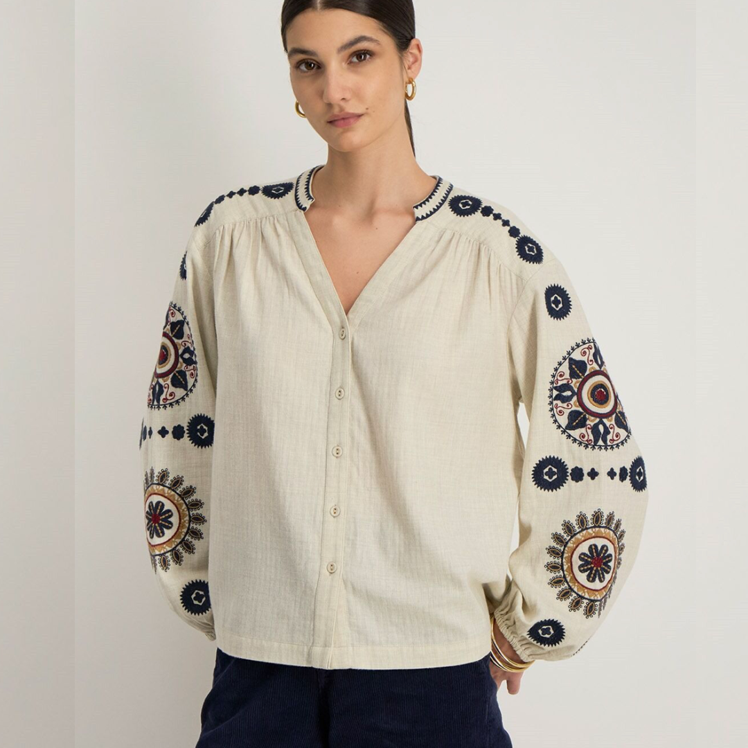 Stella Forest Omira Blouse - Ecru