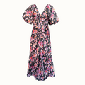 Cinq à Sept Brenton Cosmo Dress - Black/Mauve