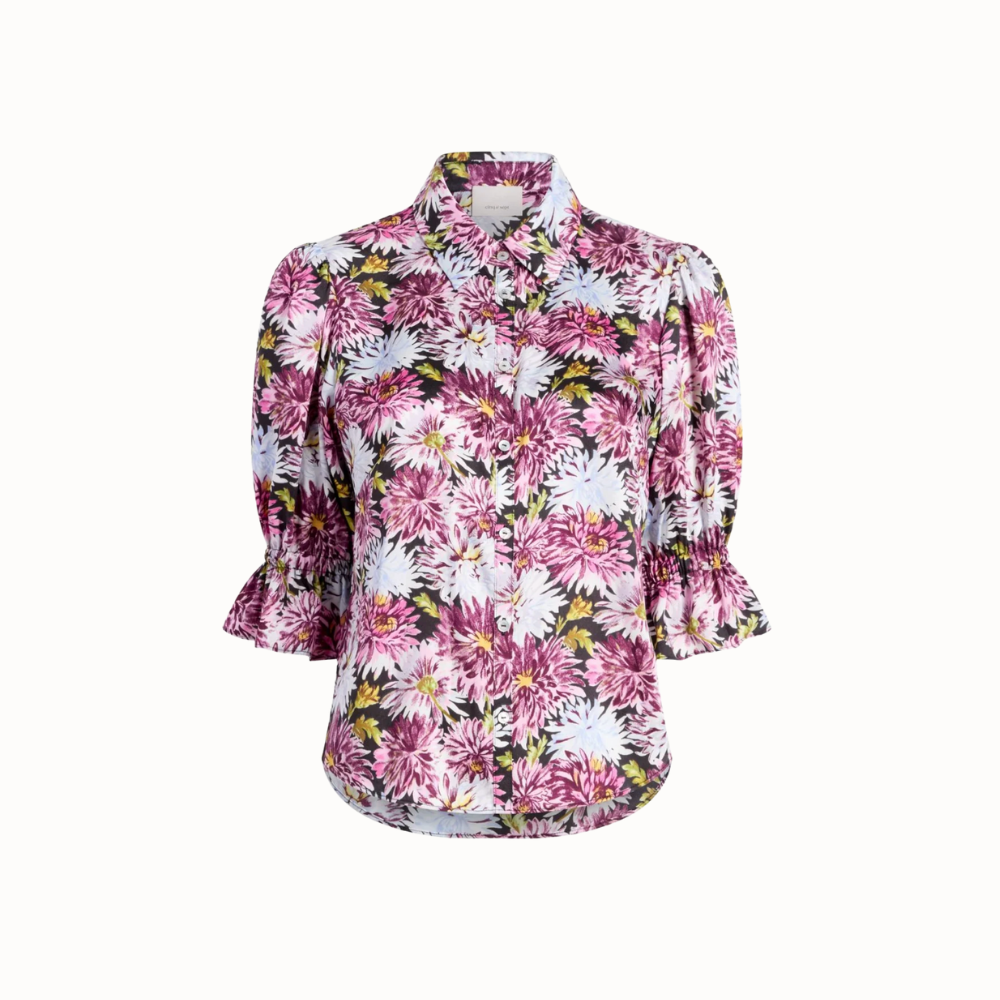 Cinq à Sept Fiona Top - Dahlia Print