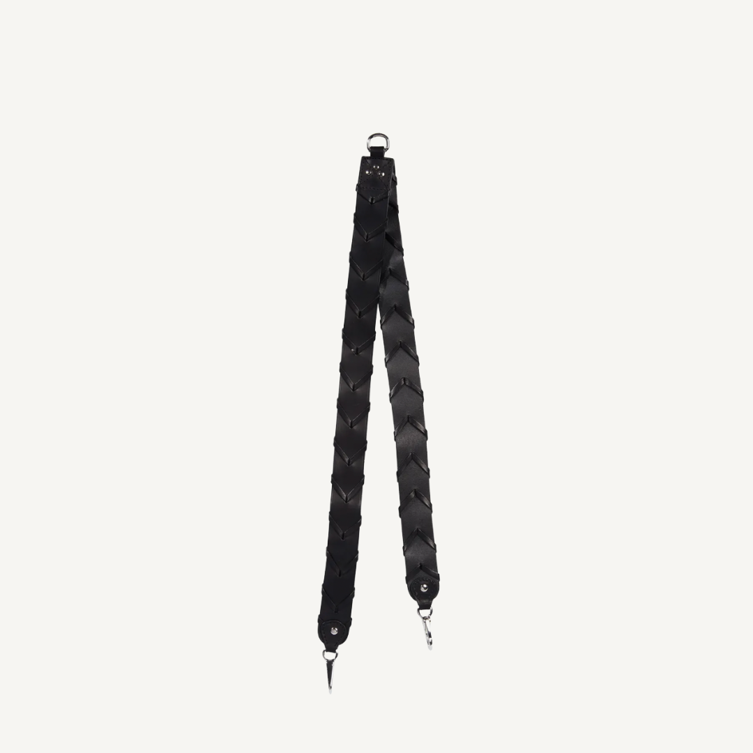 Jerome Dreyfuss Bandouliere Tresse - Noir Silver