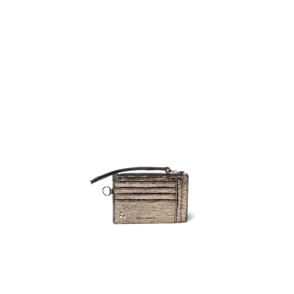 Jerome Dreyfuss Lucky Card Wallet - Lame Champagne