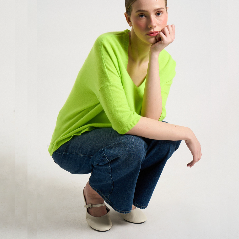 Les Tricots de Lea Martinettie Sweater - Jaune Fluo