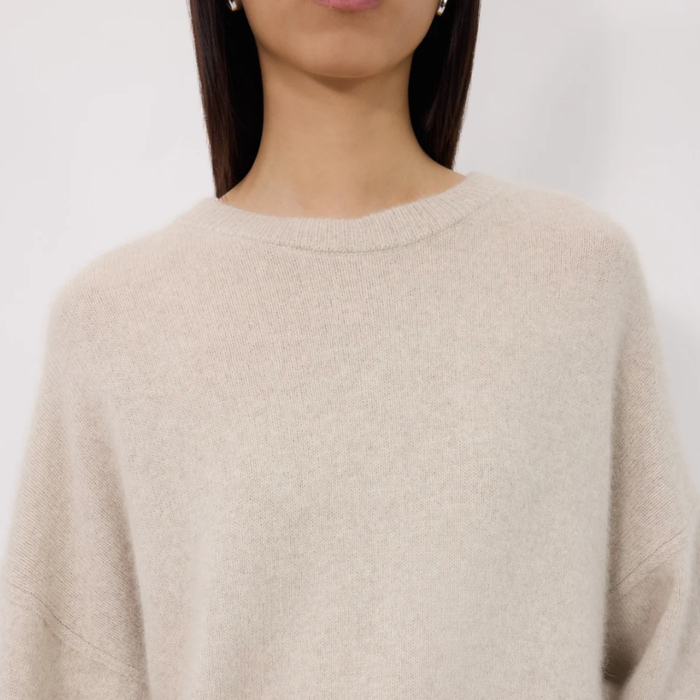 LouLou Tristan Sweater - Stone Melange