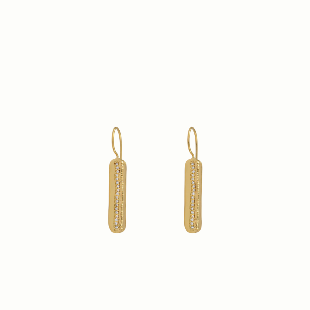Louise Hendricks Elvis Earrings - White