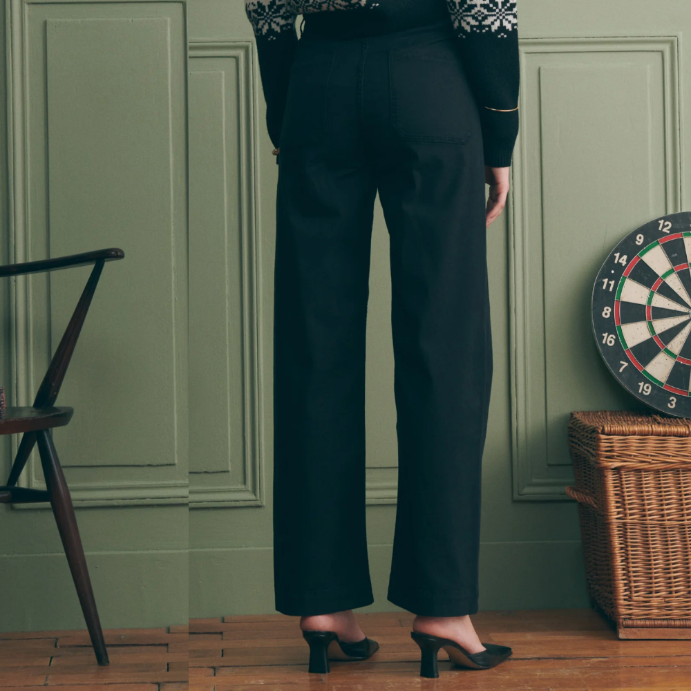 Maison Labiche Chevreuil Trousers - Twill Black